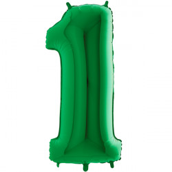 Green Number 1 Shape 40" Pkt