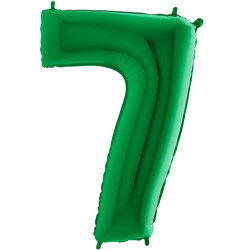 Green Number 7 Shape 40" Pkt