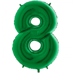 Green Number 8 Shape 40" Pkt