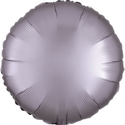 Greige Satin Luxe Round Standard S15 Flat A