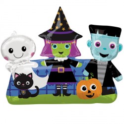 Halloween Friends Shape P35 Pkt (32" X 27")