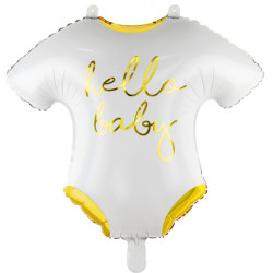 Hello Baby Onesie Shape 51cm  X 45cm Pkt