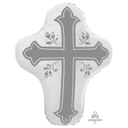 Holy Day Cross Shape P30 Pkt (23" X 28")