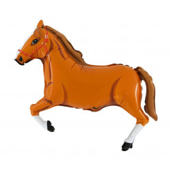 Horse Light Brown 14" Mini Shape Flat