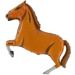 Horse Light Brown Shape Grabo Flat