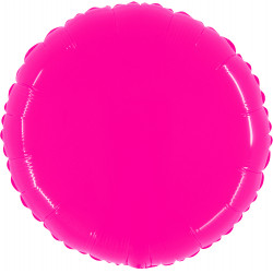 Hot Pink Shiny Round 21" Pkt