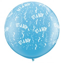 It's A Boy-a-round 3' Pale Blue (2ct) By