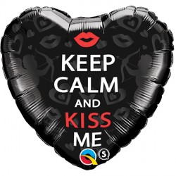 Keep Calm And Kiss Me 18" Pkt If