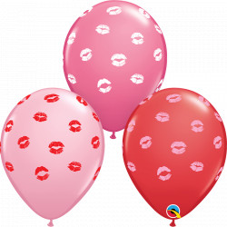 Kissey Lips 11" Rose, Red & Pink (25ct) Ygx