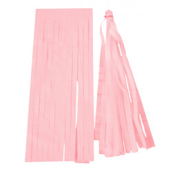 Light Pink Balloon Tassel Collar  25cm X 15cm 5 Pack Including String