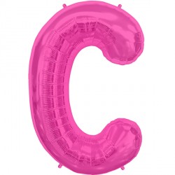 Magenta Letter C Shape 16" Pkt