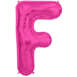 Magenta Letter F Shape 16" Pkt