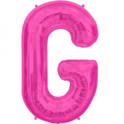 Magenta Letter G Shape 16" Pkt