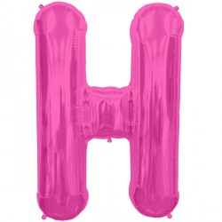 Magenta Letter H Shape 16" Pkt