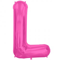 Magenta Letter L Shape 16" Pkt