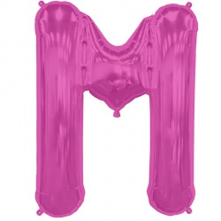 Magenta Letter M Shape 16" Pkt