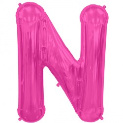 Magenta Letter N Shape 16" Pkt