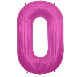 Magenta Letter O Shape 16" Pkt