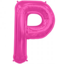 Magenta Letter P Shape 16" Pkt