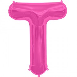 Magenta Letter T Shape 16" Pkt