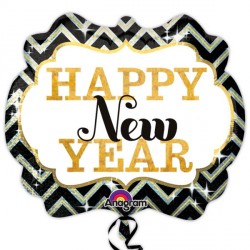 Marquee Happy New Year Shape P40 Pkt (25" X 22")