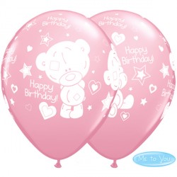 Me To You Tiny Tatty Teddy Birthday 11" Pink (25ct) Lbc