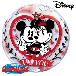 Mickey & Minnie I Love You 22" Single Bubble Yyh