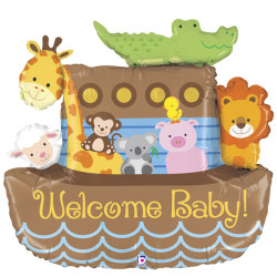 Noah's Ark Welcome Baby 37" Shape F Pkt