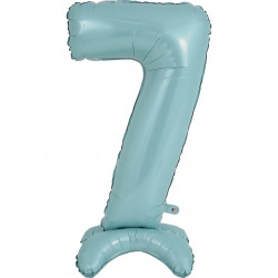 Pastel Blue Number 7 Standup Shape 25" Pkt