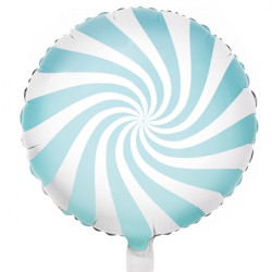 Pastel Light Blue Candy Swirl 18" Pkt