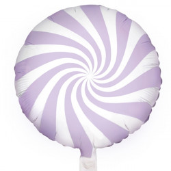 Pastel Lilac Candy Swirl 18" Pkt