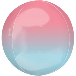 Pastel Pink & Blue Ombre Orbz G20 Pkt (15" X 16")