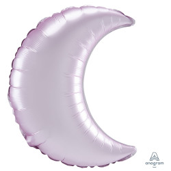 Pastel Pink Satin Luxe Crescent 17" D11 Flat (5ct)