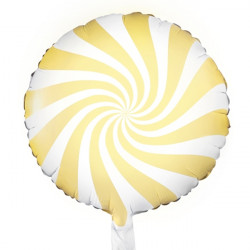 Pastel Yellow Candy Swirl 18" Pkt