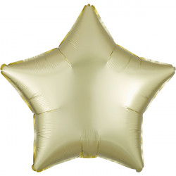 Pastel Yellow Satin Luxe Star Standard S15 Flat A