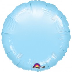 Pearl Pastel Blue Metallic Round Standard S15 Flat A