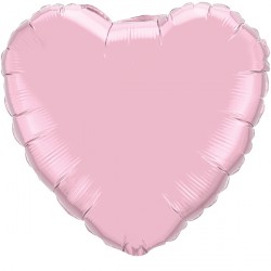 Pearl Pink Heart 9" Flat Q Gy
