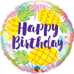 Pineapples Birthday 18" Pkt If