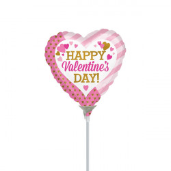 Pink & Gold Valentine's Day 4" A10 Flat