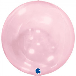 Pink Transparent Globe 15" Grabo Shape Pkt (no Valve)