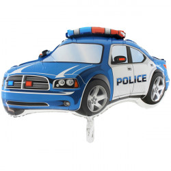 Police Car Blue Grabo 31" Shape Flat