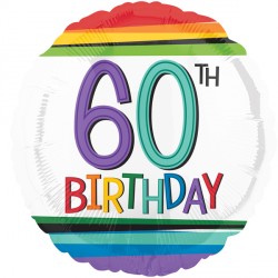 Rainbow Birthday 60 Standard S40 Pkt