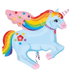 Rainbow Unicorn Street Treat Shape Flat (28" X 28") (10ct)