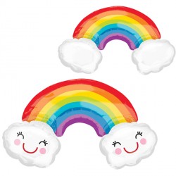 Rainbow With Clouds Shape P35 Pkt (37" X 22")