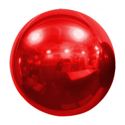 Red 61cm/24" Mirror Globe Foil Balloon