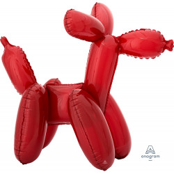 Red Balloon Dog Multi Balloon A75 Pkt (19" X 16")