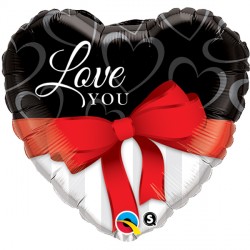 Red Ribbons Love You 18" Pkt If