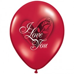 Red Rose I Love You 11" Ruby Red (25ct) Qj