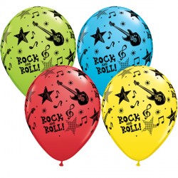 Rock & Roll Stars 11" Red, Yellow, Robin's Egg & Lime (25ct) Ygx