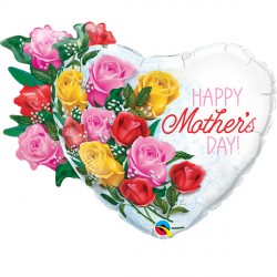 Rose Bouquet Mother's Day 35" Shape Group D Pkt Ymf